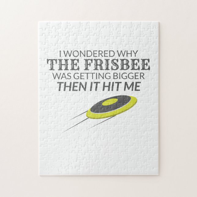 Ultimate Frisbee Why The Frisbee Is Getting Bigger Jigsaw Puzzle (Vertical)