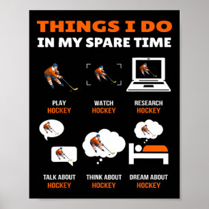 Ultimate Funny Sports Tees For Hockey Addicts Fans Poster