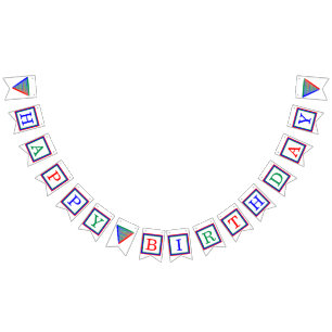 Ultimate Gamer 3 Gaming System Colours RGB Bunting Flags