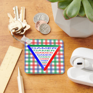 Ultimate Gamer 3 Gaming System Colours RGB Keychain