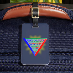 Ultimate Gamer 3 Gaming System Colours RGB Luggage Tag