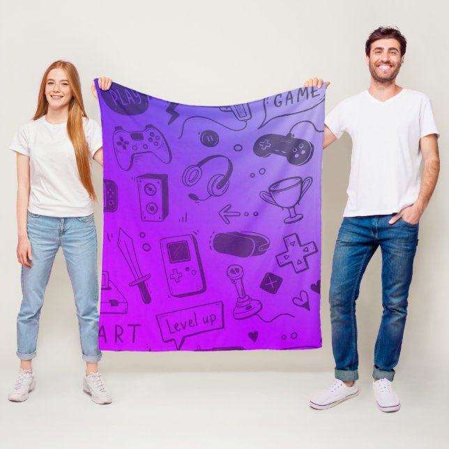 Ultimate Gaming Design Blanket (In Situ)