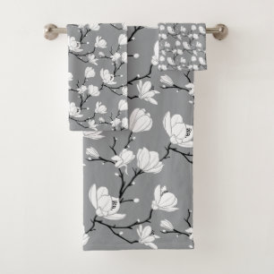 Ultimate Grey Monogramme Magnolia Flower Tow