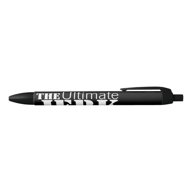 Ultimate Jerk Humourous Black Ink Pen (Top)