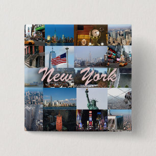Ultimate! New York City Pro Photos 2 Inch Square Button