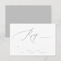 Ultimate Simple Light Grey White Modern Script