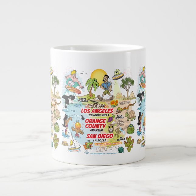 Ultimate So Cal Large Coffee Mug (Front)