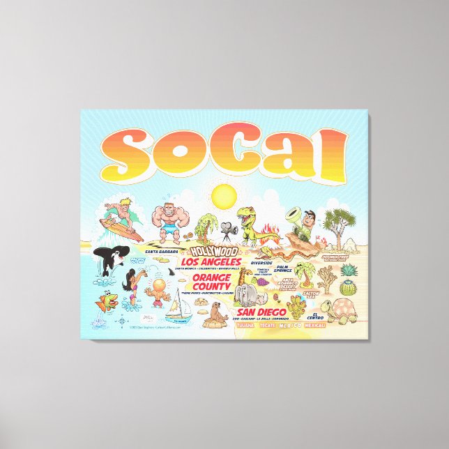 Ultimate SoCal Canvas Print (Front)