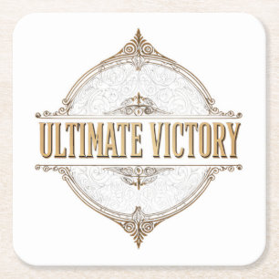 Ultimate Victory  Square Paper Coaster