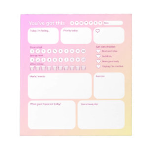 Ultimate Wellness Planner Notepad