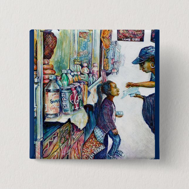 Ultimately Produces Hope 2 Inch Square Button (Front)