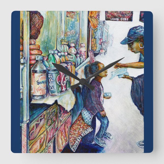 Ultimately Produces Hope Square Wall Clock (Front)