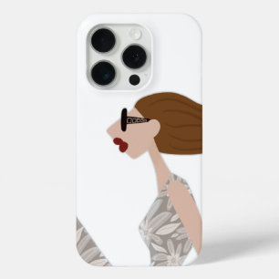 Ultra Casual Chic Fashion Illustration Art iPhone 15 Pro Case