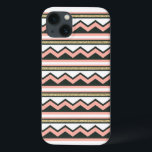 Ultra Chic Gold Chevron Samsung Galaxy Note 4 Case<br><div class="desc">Unique gold and coral coloured,  chevron and striped patterned phone case. Very chic,  hip,  and modern.</div>