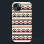 Ultra Chic Gold Chevron Samsung Galaxy Note 4 Case<br><div class="desc">Unique gold and coral coloured,  chevron and striped patterned phone case. Very chic,  hip,  and modern.</div>