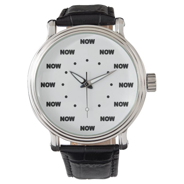 Ultra Cool "NOW" (White Background) #5 Watch (Front)