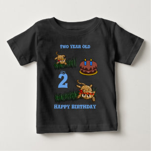 Ultra Cute Leopard Safari Birthday Invitations Wit Baby T-Shirt