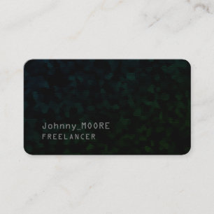 Ultra dark modern futuristic cyber black business card