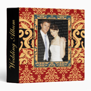 Ultra Elegant Gilded Damask Wedding Photo Album Binder