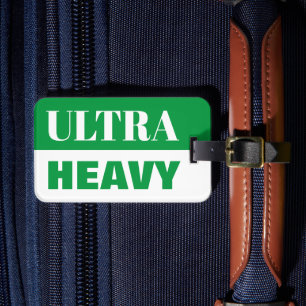 Ultra heavy suitcase travel luggage tag with strap