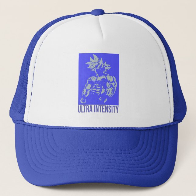 Ultra Intensity Design Anime Fitness - Gym Focus  Trucker Hat (Front)