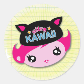 Ultra Kawaii - autocollant de fille