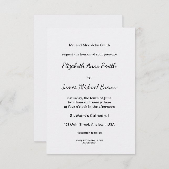 Ultra Light Grey Minimal Background Enclosure Card (Front/Back)