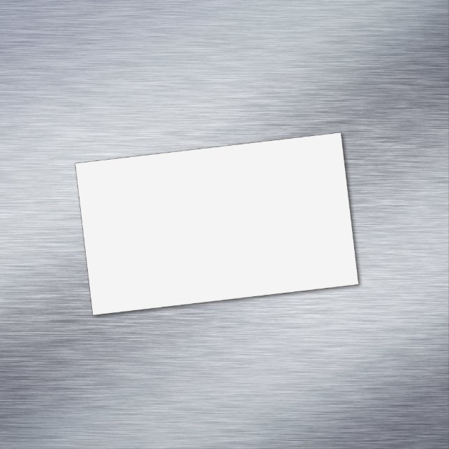 Ultra Light Grey Minimal Background Magnetic Business Card (In Situ)