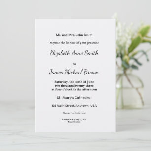 Ultra Light Grey Minimal Background Save The Date