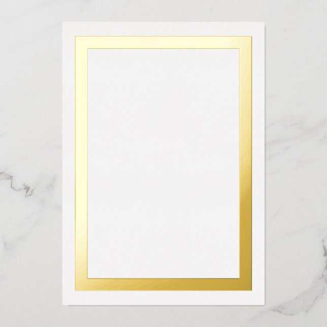 Ultra Luxe Thick Gold Foil Border Cardstock (Front)