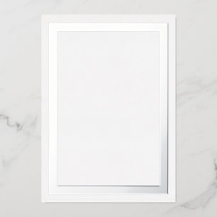 Ultra Luxe Thick Silver Foil Border Cardstock