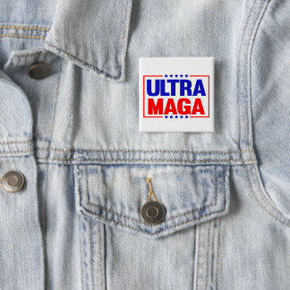 Ultra maga  2 inch square button
