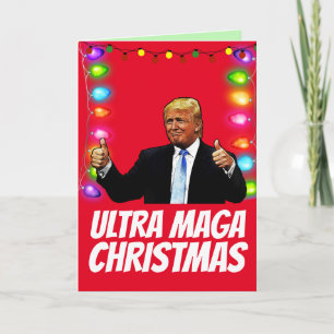 ULTRA MAGA DONALD TRUMP Cartes de Noël