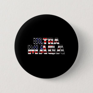 Ultra Maga Donald Trump Joe Biden Republican Ameri 2 Inch Round Button