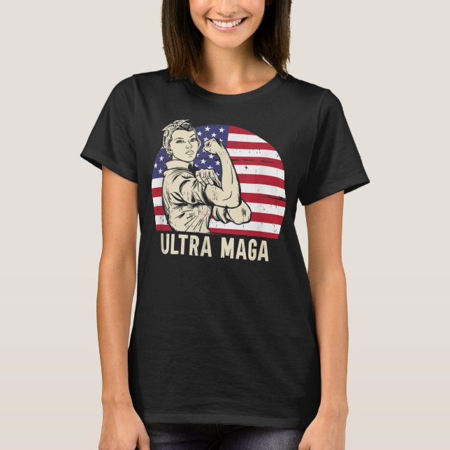 Ultra Maga Messy Bun T-Shirt (1) (Front)