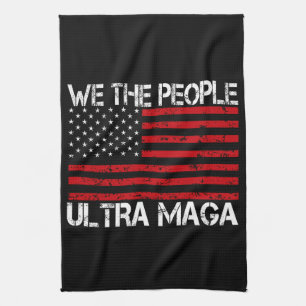 Ultra Maga Pro Trump 2024 Funny Republican  Kitchen Towel
