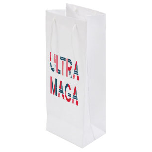 Ultra MAGA Trump Patriotic Republican Conservative Wine Gift Bag