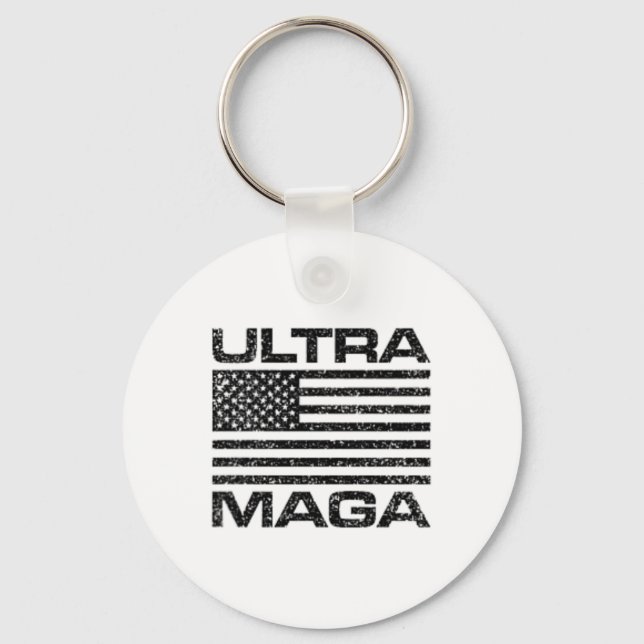 Ultra Mega Usa American Flag Ultramega Women Kids  Keychain (Front)