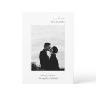 Ultra Minimal Modern Typography Photo Wedding