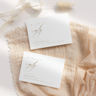 Ultra-Minimal Typography RSVP Reply   Enclosure