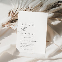 Ultra-Minimal Typography Save the Date |