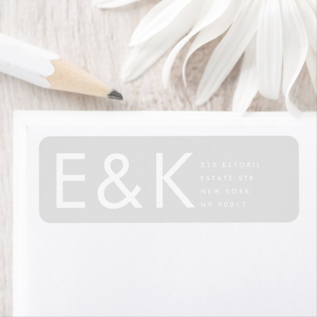 Ultra Modern Grey Bold Big Monogram Simple (Insitu)