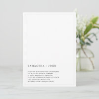 Ultra Modern Minimal Aesthetic Wedding