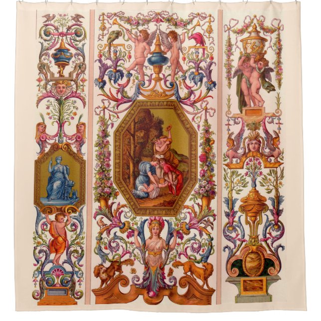 ultra opulent 17th century Baroque print (Front)