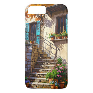 Ultra-Realistic Rustic Village House with Stone Case-Mate iPhone Case