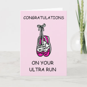 Ultra Run Congratulations for Her Card