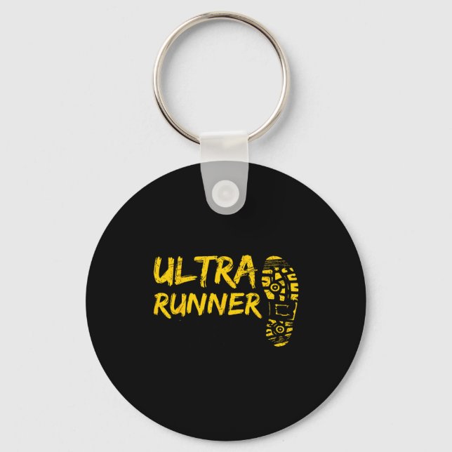 Ultra Runner Don't Follow Me I Do Stud Things Funn Keychain (Front)