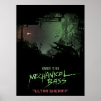 Ultra Sheriff - Poster de basse mécanique