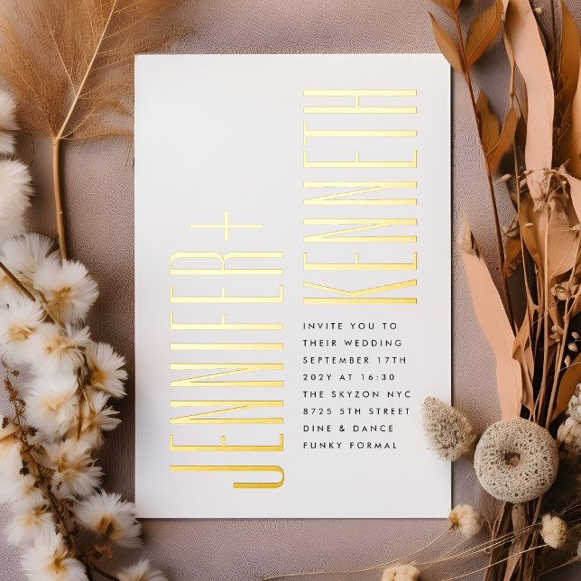 Ultra Simple Modern Minimalist Black Gold Wedding (Creator Uploaded)