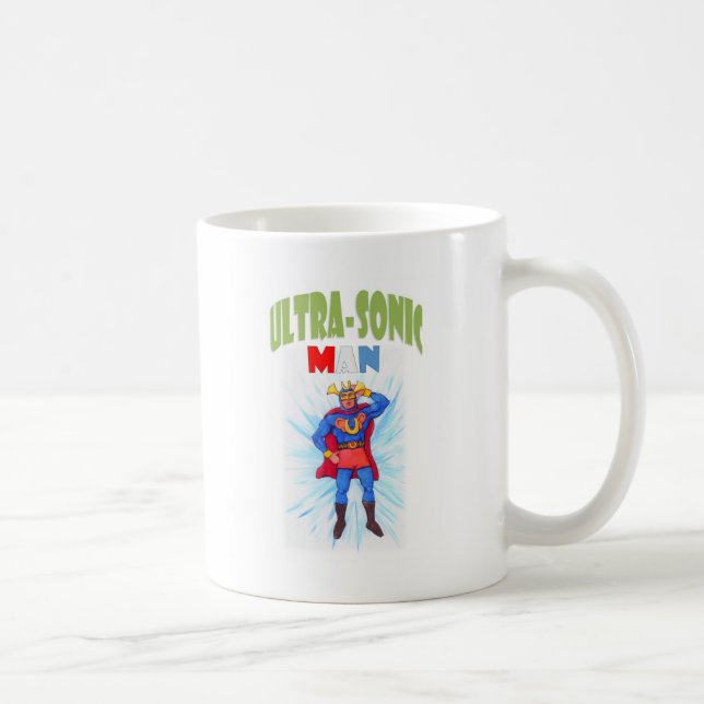 Ultra-Sonic Man Coffee Mug (Right)